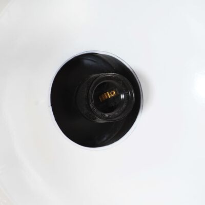 vidaXL griestu lampa, industriāls dizains, melna, 32 cm, E27
