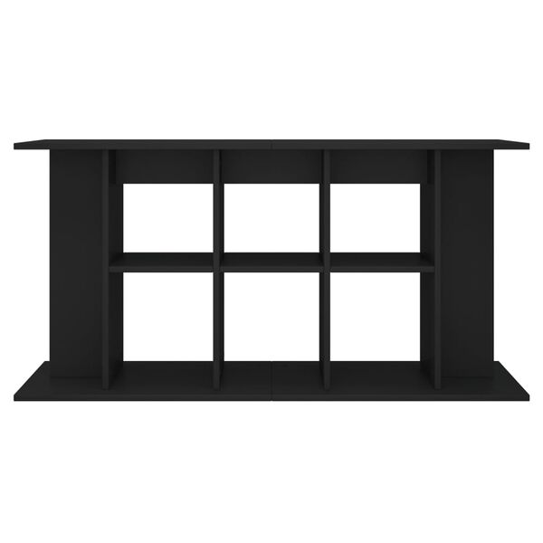 vidaXL akvārija statīvs, melns, 120x40x60cm, inženierijas koks