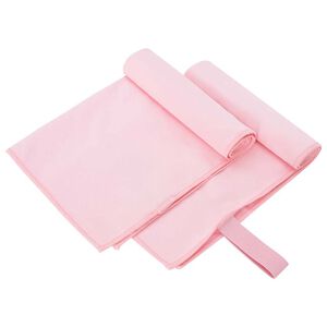 vidaXL Sporta dvieļi 2 pcs Rozā 50 x 30 cm Poliesters un poliamīds