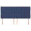 vidaXL galvgalis, zils, 200x5x118/128 cm, audums