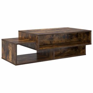 vidaXL Kafijas galdiņ&scaron; Dūmaka ozols 105 x 50 x 32,5 cm
