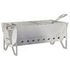 vidaXL Kempinga ugunskurs 42 x 22 x 18 cm Nerūsējo&scaron;s tērauds Sudraba