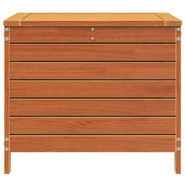 vidaXL dārza kājsoliņš, vaska brūnas, 62x63,5x53,5 cm, priedes koks