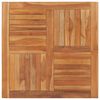 vidaXL galda virsma, 90x90x2,5 cm, kvadrāta forma, masīvs tīkkoks