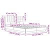vidaXL Gultas rāmis ar atzveltni Artisānā ozols 120 x 200 cm