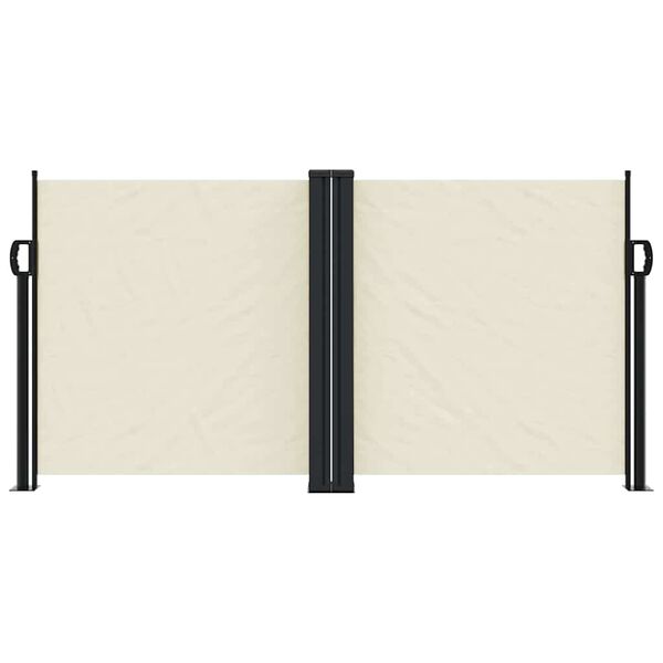 vidaXL izvelkams sānu aizslietnis, krēmkrāsa, 120x1200 cm