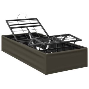 vidaXL Elektriskā regulējamā gultas rāmis Pelēka 200 x 80 x 33,5 cm
