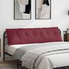 vidaXL Atpakaļ spilvens Vīna sarkans 180 x 19 x 50 cm audums