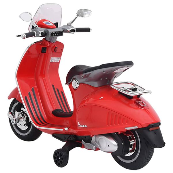 vidaXL elektrisks bērnu motocikls Vespa GTS300, sarkans