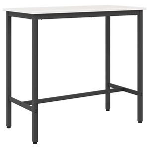 vidaXL galds Balts 100 x 50 x 91 cm Inženieru koks un tērauds