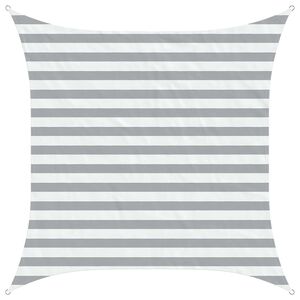 vidaXL Saules ēnas buras Gai&scaron;i pelēks un balts 2 x 2 m