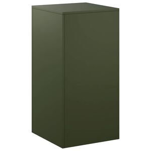 vidaXL Augu statīvs Olīvu zaļ&scaron; 40 x 40 x 80 cm Novecināts tērauds