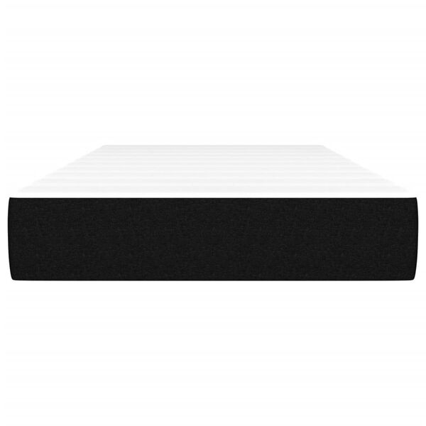 vidaXL kabatu atsperu matracis, melns, 90x190x20 cm, audums