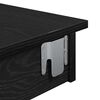 vidaXL Sienas bāra galds ar plauktu Melns ozolkoks 102 x 45 x 103,5 cm