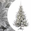 vidaXL Mākslīgā Ziemassvētku egle ar bumbiņu 120 cm 150 LED