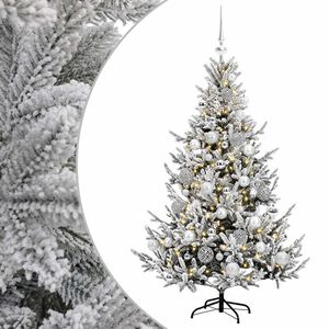 vidaXL Mākslīgā Ziemassvētku egle ar bumbiņu 120 cm 150 LED