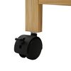 vidaXL Virtuves ratiņ&scaron; ar riteņiem Dabiska 60 x 18 x 97 cm Bambuss