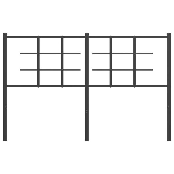 vidaXL rezerves galvgalis, metāls, melns, 140 cm