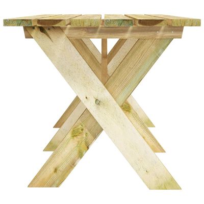 vidaXL dārza galds, 160x73x70 cm, impregnēts priedes koks