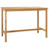 vidaXL Bāra galds Dabiska 150 x 75 x 105 cm Ciets tek&scaron;a koks