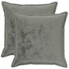 vidaXL Spilvenu pārvalks 2 pcs HOUTEN Tum&scaron;i pelēka 55 x 55 cm Flanelis