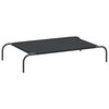 vidaXL paaugstināta suņu gulta, melna 110x65x20 cm, Oksfordas audums