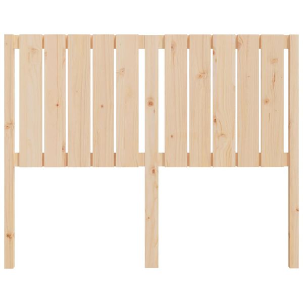 vidaXL gultas galvgalis, 125,5x4x100 cm, priedes masīvkoks