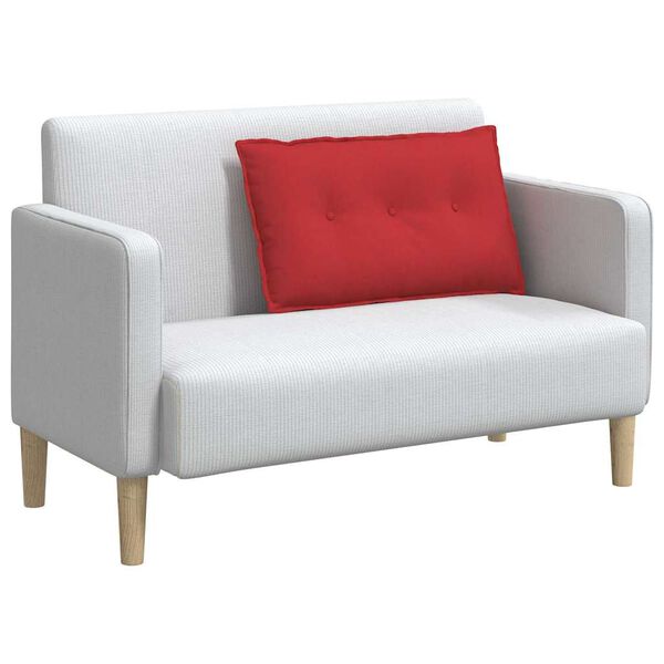 vidaXL Atpakaļ spilvens Sarkana 80 x 19 x 50 cm audums