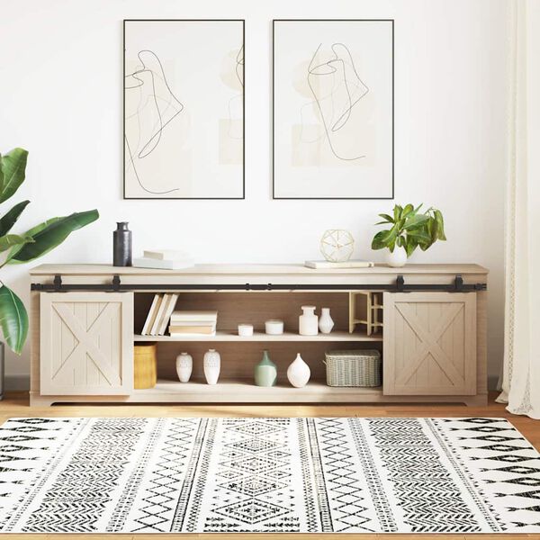 vidaXL bīdāmo skapju durvju komplekts 213 cm oglekļa tērauds