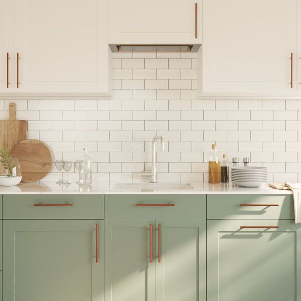 vidaXL skapja rokturi, 10 gab., bronzas, 160 mm, nerūsējošais tērauds