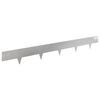 vidaXL Zāliena Apmale 10 gab. 100 x 12 cm Stainless Steel Sudraba