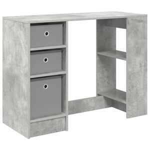 vidaXL Galds Betona pelēks 100 x 40 x 75 cm Inženierijas koks