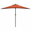 vidaXL Dārza parasols Sarkanbrūns 294 x 150 x 224 cm