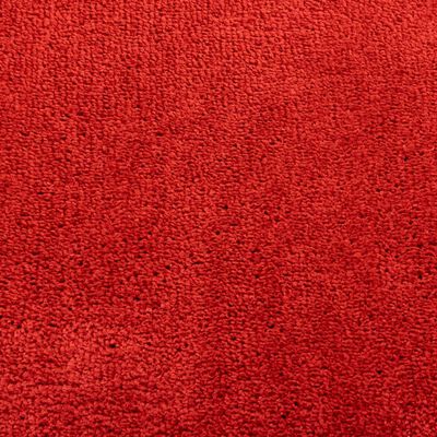 vidaXL paklājs OVIEDO, īsa spalva, sarkans, 80x250 cm