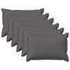 vidaXL Spilvenu pārvalks 6 pcs HOUTEN Gai&scaron;i pelēka 30 x 50 cm