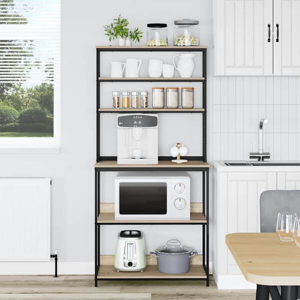 vidaXL Virtuves plaukts Sonoma ozols 80 x 40 x 168 cm