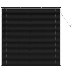 vidaXL Venēcijas žalūzija Regulējams Melna 150 x 130 cm PVC