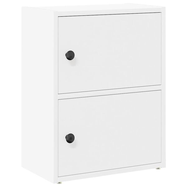 vidaXL grāmatu plaukts, balts, 40x24x52 cm, inženierijas koks