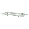 vidaXL sienas plaukti, 2 gab., 60x20 cm, 8 mm, stikls