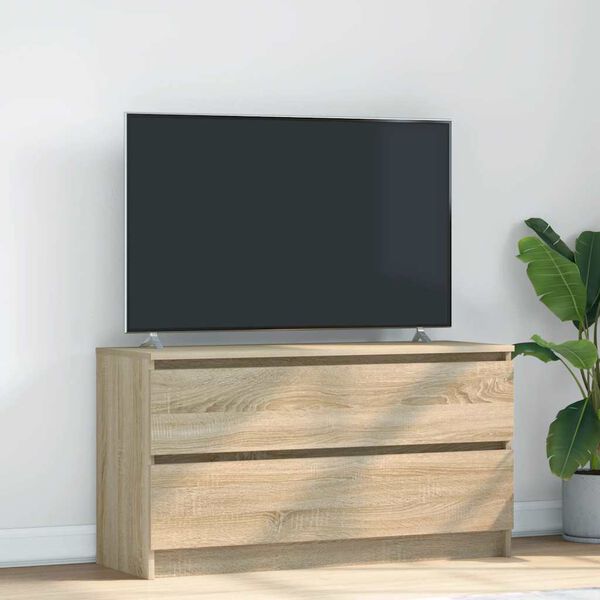 vidaXL TV skapītis, ozolkoka krāsa, 100x35x54 cm, inženierijas koks