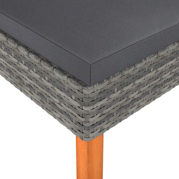 vidaXL kājsoliņ&scaron;, PE rotangpalma un eikalipta masīvkoks