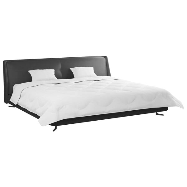 vidaXL Sega ar spilveniem ar spilvenu 3 pcs Balts Mikrofibra un pūks