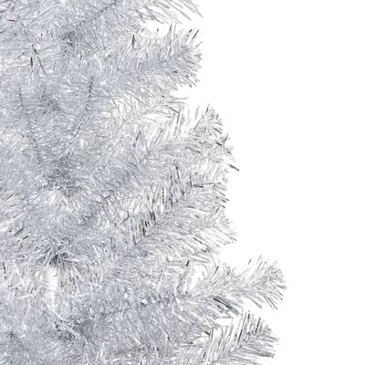 vidaXL izgaismota mākslīgā Ziemassvētku egle ar statīvu, 150 cm, PET