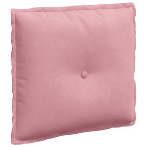 vidaXL Atpakaļ spilvens Rozā 50 x 45 cm Korduroja audums