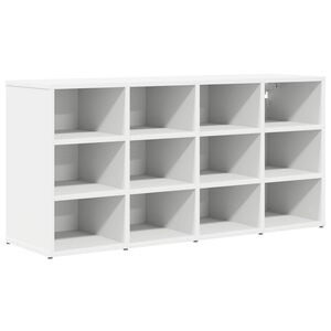 vidaXL Apavu skapis 103 x 30 x 51 cm Inženierijas koks Balts
