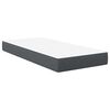 vidaXL Gultas matracis ar matraci Pelēka 90 x 200 cm audums