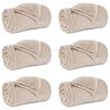 vidaXL Pledu segas 6 pcs Bē&scaron;a 130 x 150 cm Flīss