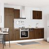 vidaXL 7-daļīgs virtuves skapītis komplekts, Kalmar, brūna ozola