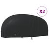 vidaXL motocikla pārsegi, 2 gab., melni, 245x105x125 cm, 210D, audums