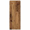 vidaXL sienas skapītis, veca koka, 34,5x34x90 cm, inženierijas koks